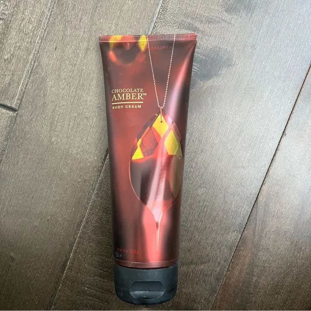 Bath & Body Works Chocolate Amber Body Cream Lotion Rare Discontinued HTF